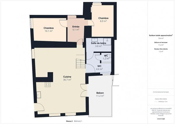 JOYEUSE (07260) Maison  4 pièce(s) 89 m2 troix chambres