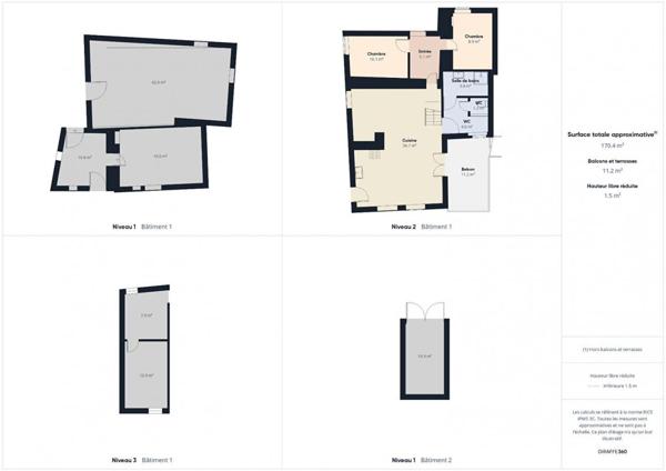 JOYEUSE (07260) Maison  4 pièce(s) 89 m2 troix chambres