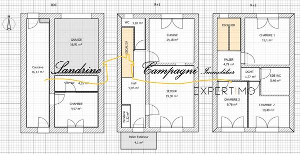 Carpentras (84200) Maison familiale T5 lumineuse avec garage terrasse et jardin