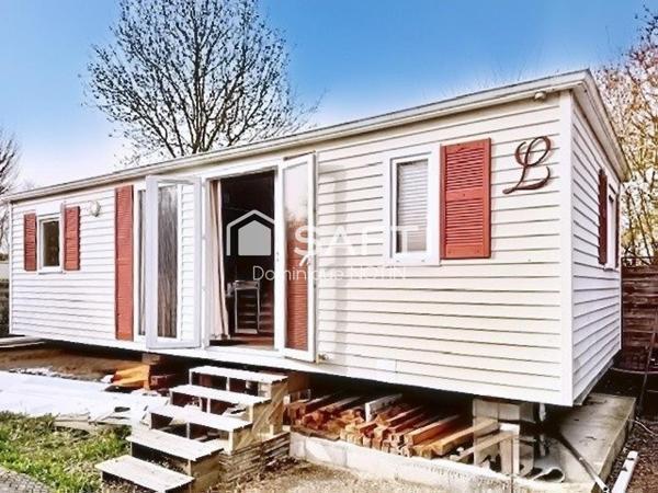 Terrain 165m² avec mobil home 2chb équipé