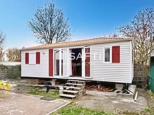 Terrain 165m² avec mobil home 2chb équipé