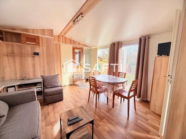 Terrain 165m² avec mobil home 2chb équipé