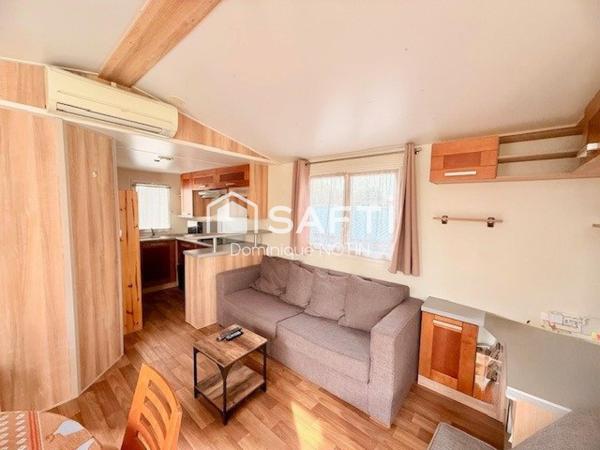 Terrain 165m² avec mobil home 2chb équipé