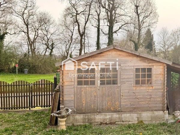 Terrain 165m² avec mobil home 2chb équipé