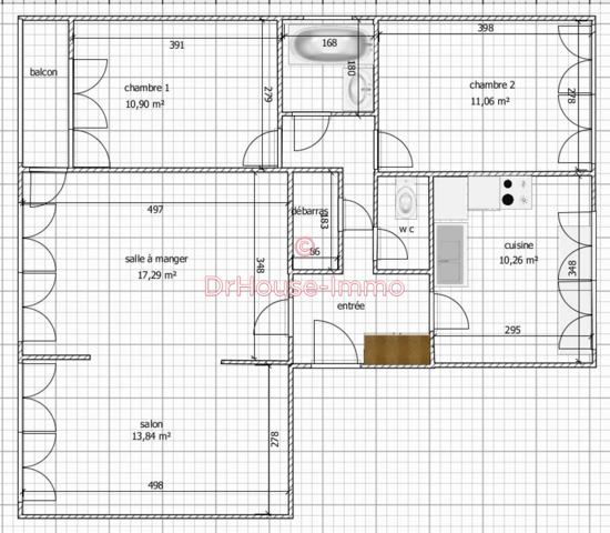Appartement à vendre 4 pièces de 76 m²