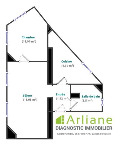 Suresnes (92150) SURESNES - REPUBLIQUE - PARC DU CHÂTEAU - APPARTEMENT LUMINEUX 2 PIÈCES + CAVE