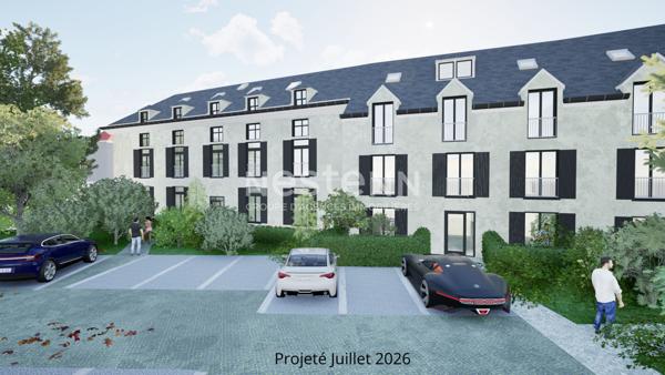 Appartement de 2 pièces avec une place de parking situé au 3ème étage d'un ensemble immobilier en cours de rénovation, au coeur du centre-ville d'Étampes