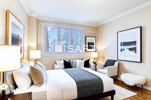 T2 balcon vue jardin 5 mn à pied du RER/ commerces