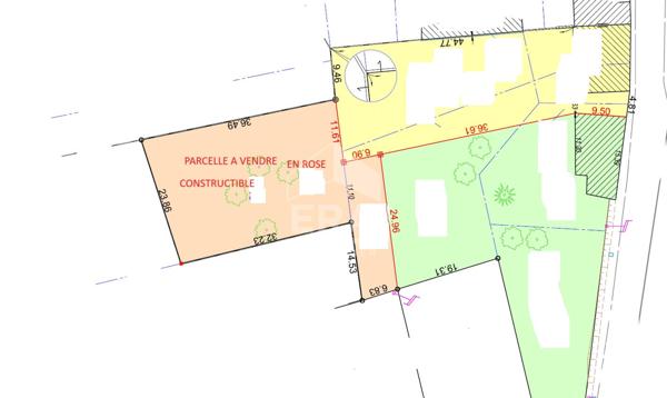 Terrain constructible à Montpon-Ménestérol 970 m2