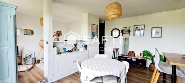 Appartement type 4 de 62 m2 au 7ème étage sur 8 avec ascenseur-balcon-cave en sous-sol.