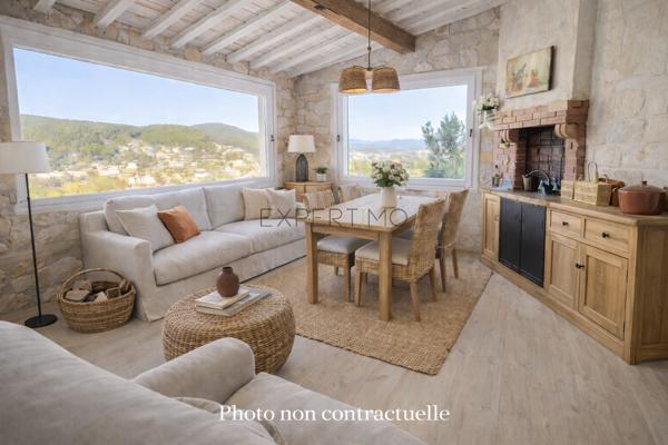 Solliès-Ville (83210) Baisse de prix suite compromis Maison de caractère de 184 m² avec vue panoramique sur les Trois Solliès