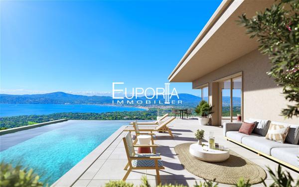 Villa d'exception de 385m2 - Grimaud vue mer avec piscine