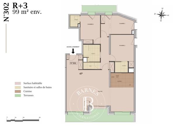 Méribel, Appartement 3 Chambres -  99 m² à vendre