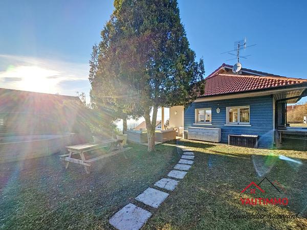 Lucinges (74380) Maison avec vue plongeante à vendre à Lucinges – Vue panoramique sur le Jura et le Jet d’eau de Genève