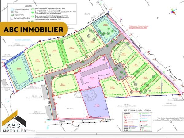Bollène (84500) TERRAIN DE 530 M2 À BOLLENE