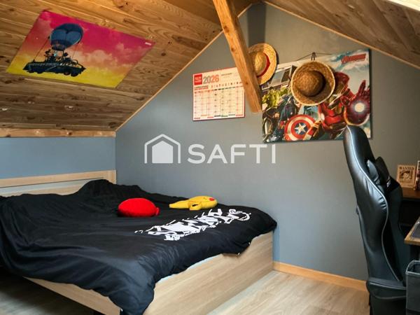 Maison 4 pièces 88m2, 3 chambres, terrain 697m2
