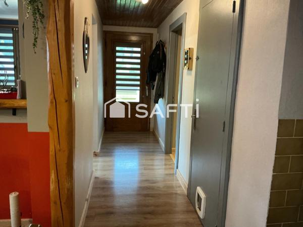 Maison 4 pièces 88m2, 3 chambres, terrain 697m2