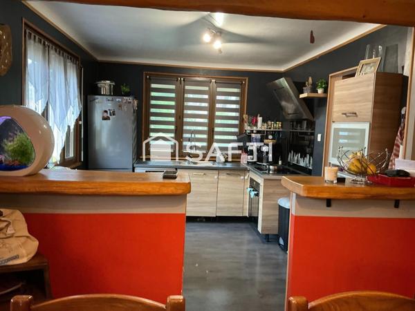 Maison 4 pièces 88m2, 3 chambres, terrain 697m2