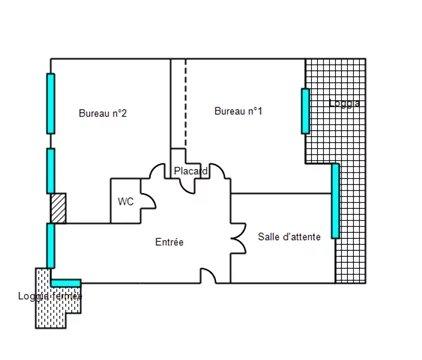 Immobilier Aubagne (13400) – Local commercial 60.69m2 – 850 €