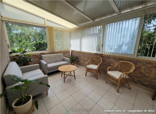 Maison sur parcelle constructible de 1100 m²