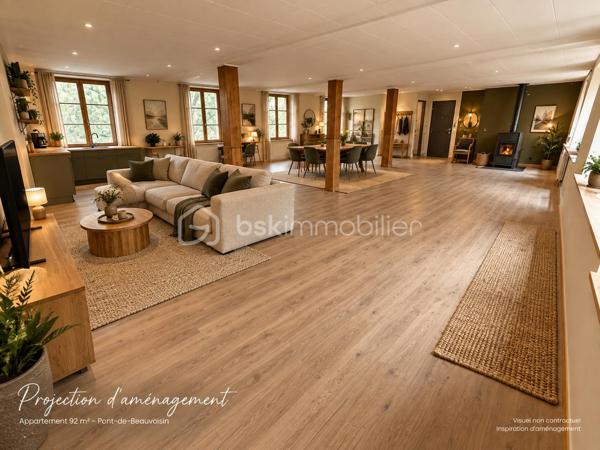 Vous cherchez un appartement à rénover entièrement pour créer un intérieur à votre image ?

À Pont-de-Beauvoisin (38480), découvrez cet appartement de 92 m² offrant une belle liberté d’aménagement et une vue directe sur le Guiers.

Bonne nouvelle pour votre projet : le changement de destination en habitation a été accepté.

Actuellement brut, l’appartement est à rénover et à aménager entièrement. Ses 92 m² permettent d’imaginer une belle pièce de vie, plusieurs chambres et une distribution adaptée à vos besoins.

Traversant et lumineux, il bénéficie d’un cadre agréable avec la rivière directement en contrebas.

Un autre atout rare complète le bien : une cave privative d’environ 55 m² située directement sous l’appartement.

Les atouts :
Appartement de 92 m²
Changement de destination en habitation accepté
À rénover et aménager entièrement
Traversant et lumineux
Vue directe sur le Guiers
Cave privative d’environ 55 m²
Compteurs d’eau et d’électricité
Évacuations présentes
Petite copropriété
Stationnement à proximité

Un appartement avec un vrai potentiel pour un projet de résidence principale, un investissement locatif ou une opération de rénovation.

Une page blanche de 92 m² avec la partie administrative désormais sécurisée : il ne reste plus qu’à imaginer la suite.

Le Pont-de-Beauvoisin – 38480

Pour plus d’informations, découvrir les possibilités d’aménagement ou organiser une visite, contactez-moi.