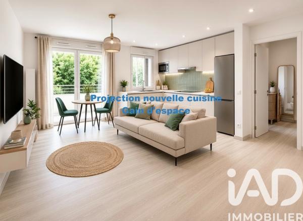 Appartement à vendre 2 pièces 37,28 m² Persan