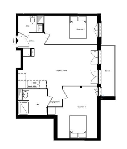 Vente Appartement 3 pièces 58 m2 à Compiègne