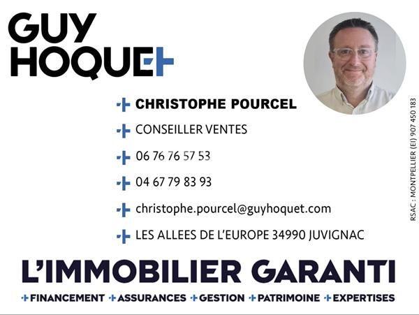 Contemporaine de plain-pied : piscine, 3 chambres, bureau et grand garage