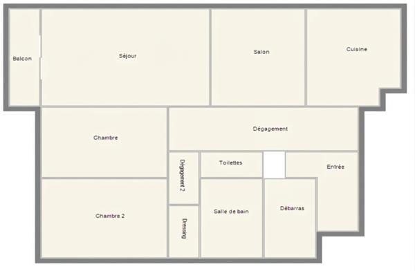 Appartement
         4 pièces
        - 81 m² Exclusivité 149 500 € *