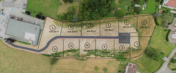 Terrain à Batir à vendre à Fougerolles-Saint-Valbert en Haute-Saône (70220), ref : 70001-68