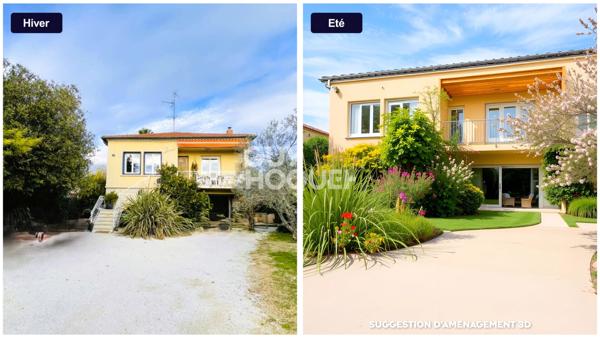 Ensemble immobilier Mauguio Maison 170 m2 sur terrain 910m2 avec piscine