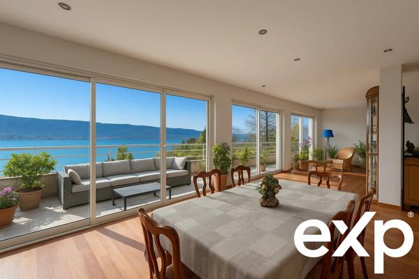 Appartement de Prestige à Veyrier-du-Lac – Vue Panoramique Unique sur le Lac d’Annecy