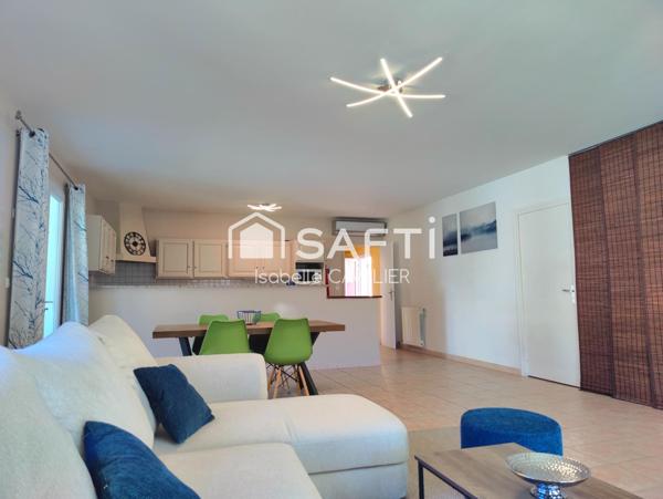 MAISON PLAIN-PIED 164 m² TERRAIN 1 000 m² PISCINABLE  4 CHAMBRES