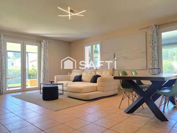 MAISON PLAIN-PIED 164 m² TERRAIN 1 000 m² PISCINABLE  4 CHAMBRES