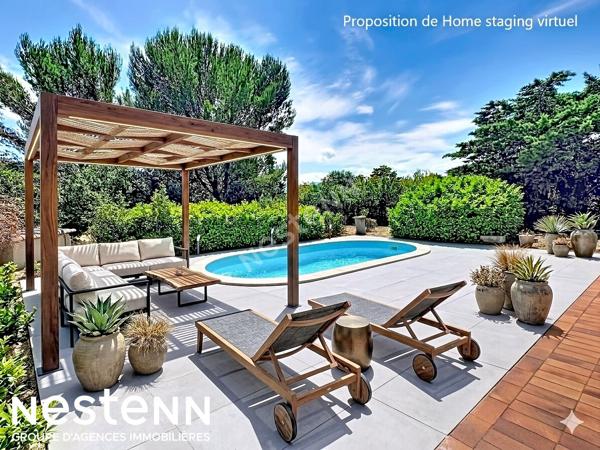 Maison 5 pièces avec piscine et  jardin arboré