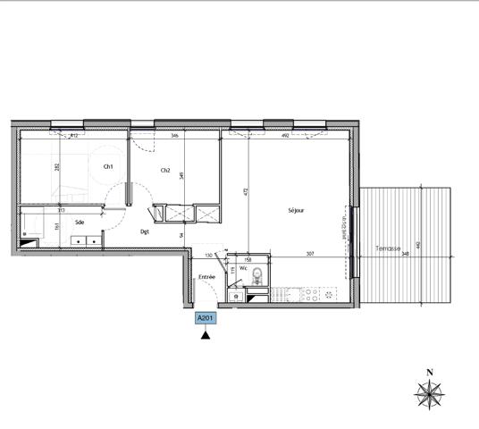Appartement Pornichet 4 pièce(s) 84.50 m2 TERRASSE DE 81M² EXPO SUD OUEST