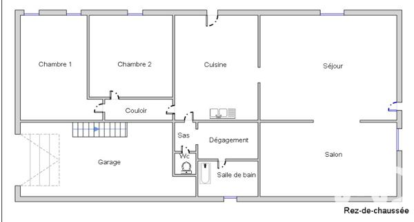 Maison à vendre 3 pièces 100 m² Saint-Laurent-des-Hommes