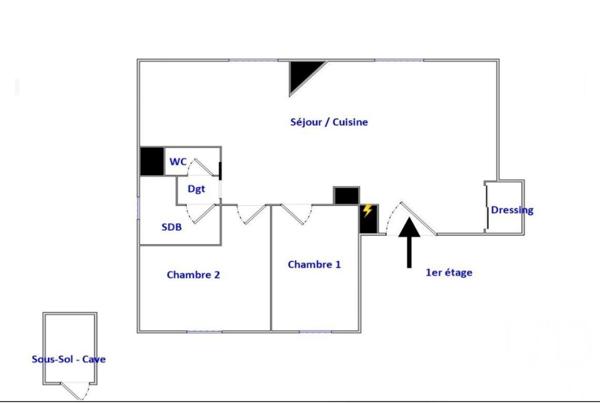Appartement 4 pièces de 72 m² à Le Pecq (78230)