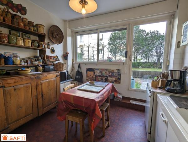 Appartement traversant  6 pièces 118m² - 4 chambres - Balcon