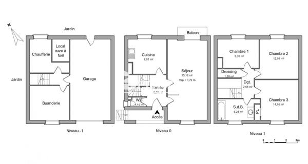 Location Maison 5 pièces 87.13 m² - Bourg-la-reine 92340
