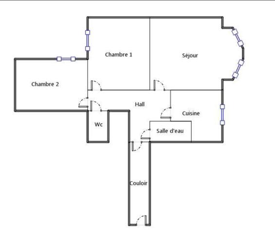 Appartement Valence 3 pièce(s) 60 m2