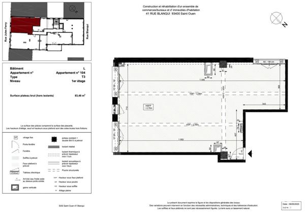 Appartement à vendre 4 pièces 83 m² Saint-Ouen-sur-Seine