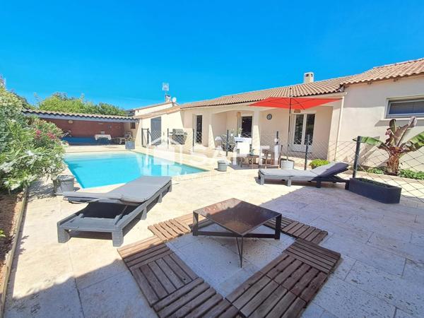 SAINT-GILLES : villa 5 pièces, piscine, dépendance