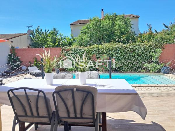 SAINT-GILLES : villa 5 pièces, piscine, dépendance