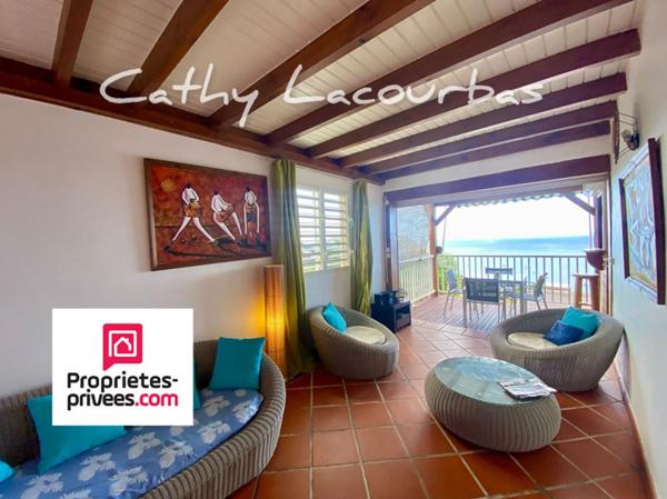 Superbe Appartement T3 Duplex, vue exceptionnelle mer, piscine - Bouillante