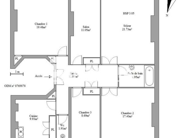 Location Appartement 4 pièces 108.13 m² - 6 RUE GIMELLI Toulon 83000