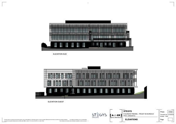 IMMEUBLE DE BUREAUX NEUF À VENDRE OU À LOUER-ZAC DE LA FLEURIAYE-CARQUEFOU