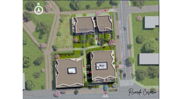 Appartement Brest 4 pièces en DUPLEX 92.28 m2 double balcon et jardinet