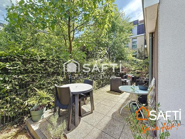 Appartement 4 pièces 83 m² – Rez-de-jardin avec terrasse, jardin, place de parking et box