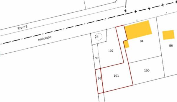 Terrain à bâtir axe Chalons Ste Menehould